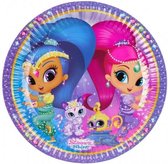 Nickelodeon Shimmer En Shine Kartonnen Bordjes 8 Stuks 23 Cm