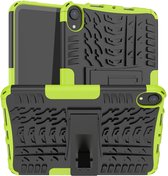 Rugged Kickstand Back Cover - Geschikt voor iPad Mini 6 (2021) Hoesje - Groen