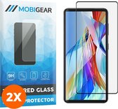 Mobigear - Screenprotector geschikt voor LG Wing Glazen | Mobigear Curved Screenprotector - Case Friendly - Zwart (2-Pack)