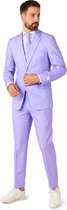 OppoSuits Lavish Lavender - Costume pour homme - Décontracté Couleur Pleine - Violet - Taille: EU 56