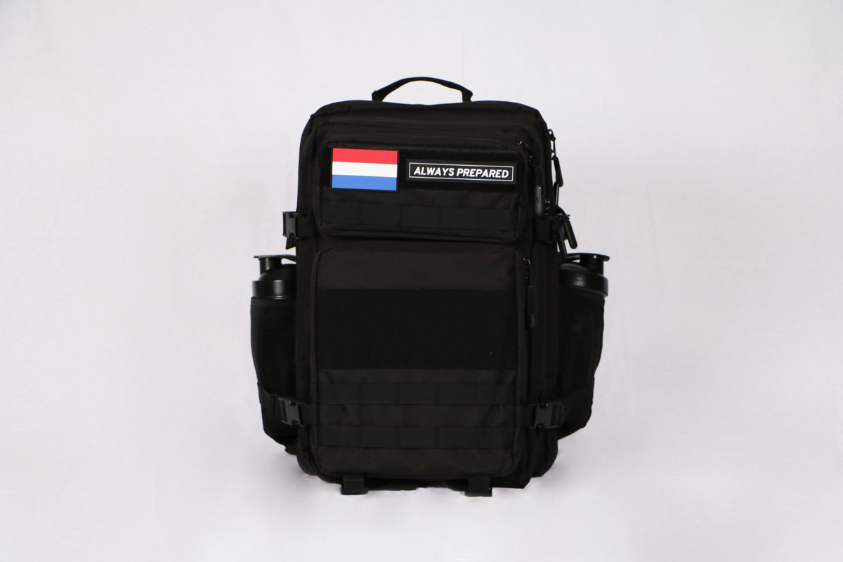 Always Prepared - Tactical Backpack - Sporttas - Schooltas - Rugzak - Zwarte grote rugzak voor school of sport - 45L