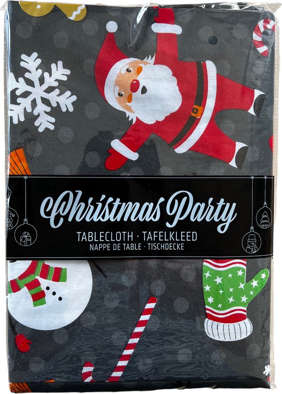 Plastic tafelkleed Happy Birthday met gekleurde stippen 137 cm x 213 cm