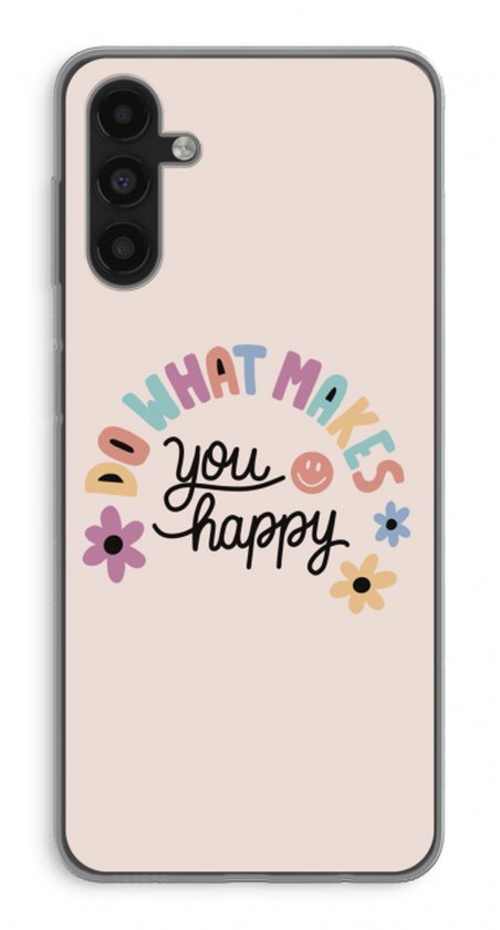 Case Company® - Coque Samsung Galaxy A04s - Happy Days - Coque de téléphone souple - Protection sur tous les côtés et bord de l'écran