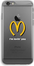 Case Company® - Hoesje geschikt voor iPhone 6 PLUS / 6S PLUS hoesje - I'm lovin' you - Soft Cover Telefoonhoesje - Bescherming aan alle Kanten en Schermrand