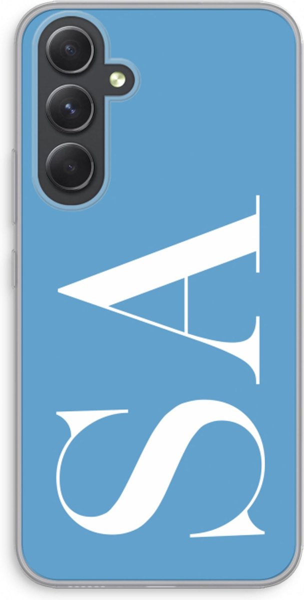Gepersonaliseerd - Case Company® - Hoesje geschikt voor Samsung Galaxy A54 hoesje - Monogram N°2 - Soft Cover Telefoonhoesje - Bescherming aan alle Kanten en Schermrand