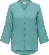 Only Carmakoma Cartheis Long shirt Groen/blauw 42 / Groen/blauw / Katoen