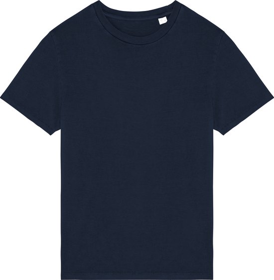 Vintage Wash unisex T-shirt merk Native Spirit Navy Blue - 4XL