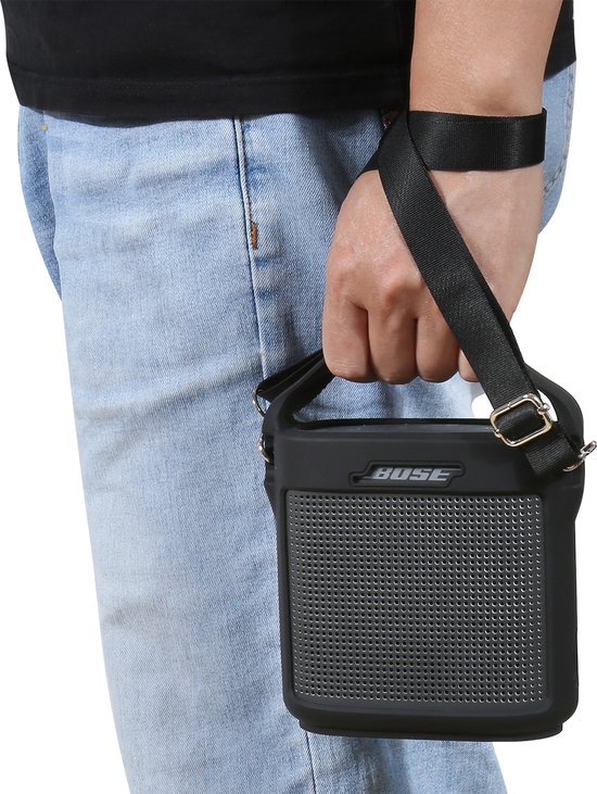 Siliconen Case geschikt voor Bose Soundlink Color II - Bluetooth speaker - Zwart van Savvies — afbeelding 4