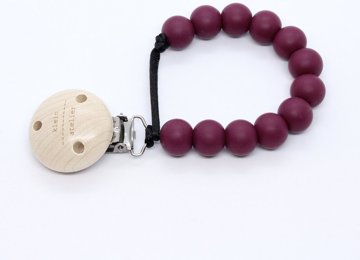 Goedkoopste Fopspeenketting uni-color cherry