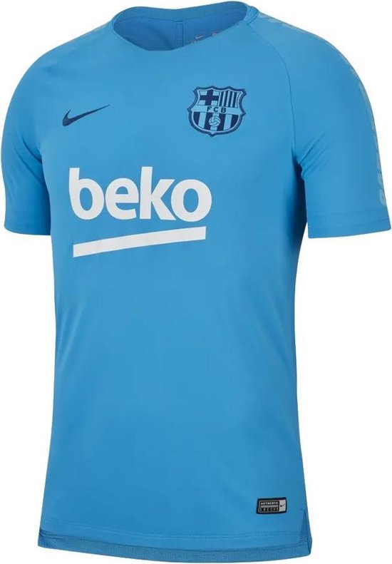 tyfoon demonstratie Doordeweekse dagen Nike FC Barcelona Squad Top - Voetbalshirts - blauw licht - L | bol.com