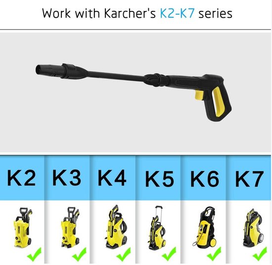 Pistolet de remplacement Karcher pour nettoyeur haute pression K2