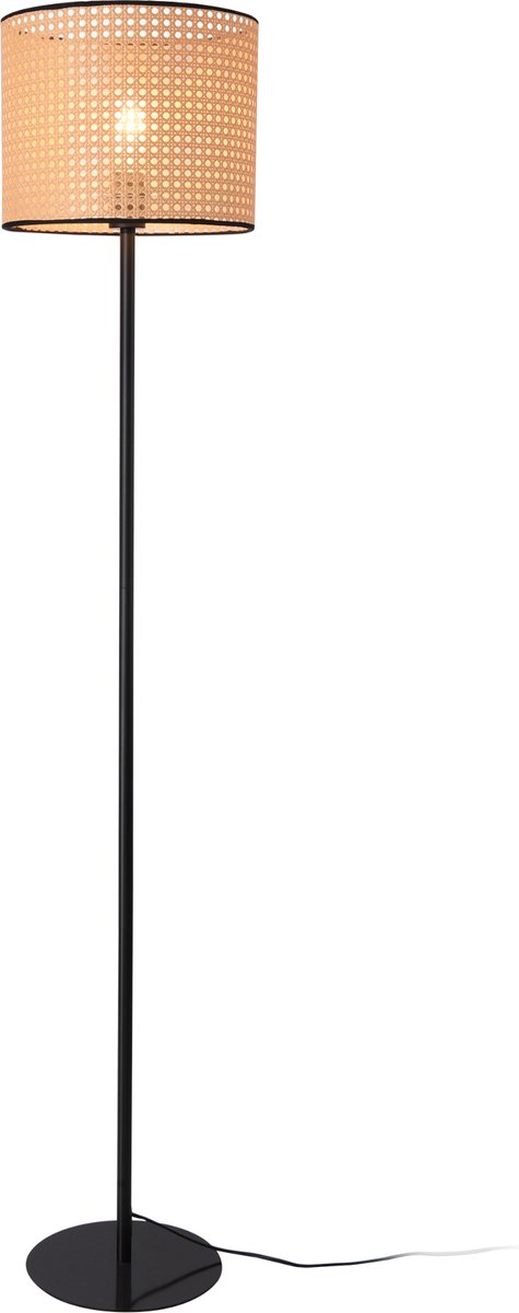 Staande lamp Helens vloerlamp 154x30 cm zwart en beige