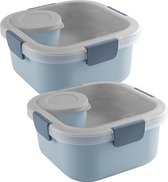 Sunware - Sigma home food to go lunch box bleu - Set de 2