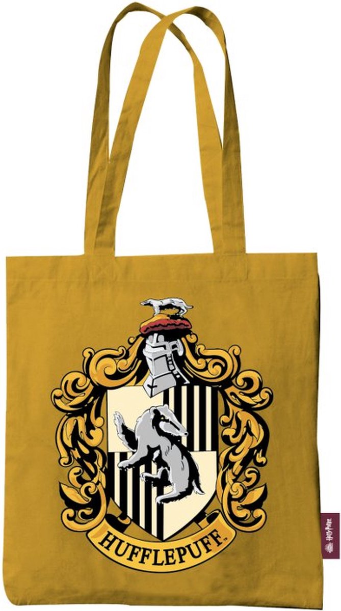 Harry Potter - Hufflepuff Wapen - Boodschappentas - Geel