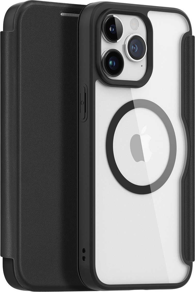 Dux Ducis - iPhone 15 Pro Max Hoesje - Geschikt voor Magsafe - Book Case - Zwart