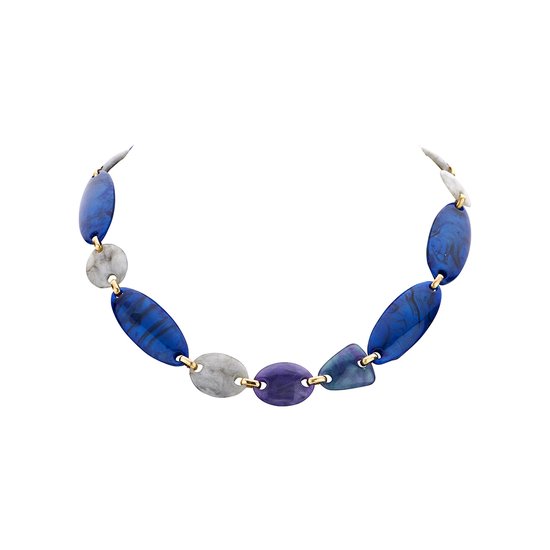 Les Cordes - XIU - Collier - Blauw - Hars - Juwelen - Sieraden - Dames
