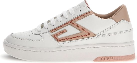 Guess Silina Dames Sneakers Laag - White Pink - Maat 39