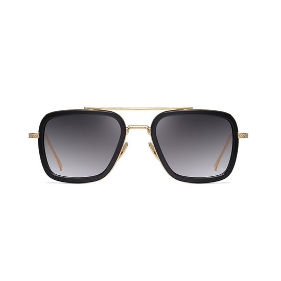 BUGOLINI® Hercules - Designer Zonnebril Voor Heren - Gepolariseerd - UV400 - Gold Black / Gradual Grey van BUGOLINI — afbeelding 2