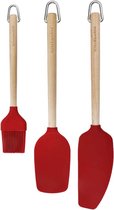 KitchenAid Ensemble de spatules Core Imperial en bois de bouleau rouge 3 pièces