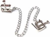 OHMAMA FETISH | Ohmama Fetish Metallic Screw Nipple Clamps And Chain