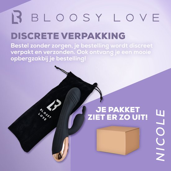 Bloosy Love Nicole - Vibromasseur Rabbit - Forme lgante - Stimulation du  point G - 7... | bol