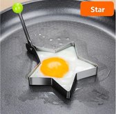 CHPN - Moule à pâtisserie en étoile - Étoile - Moule à œufs - Cuisson des œufs - Moules à pâtisserie pour œuf au plat - Moule en étoile - En forme d'étoile - Œuf en étoile - Moule à crêpes