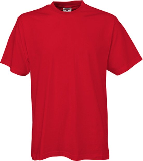 Men´s Sof T-shirt met korte mouwen Red - XXL
