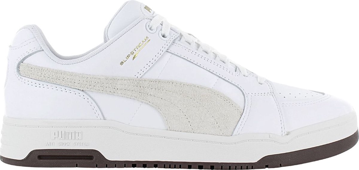 Puma Slipstream LO LUX Heren Sneakers Schoenen Leer 390124-01 Wit