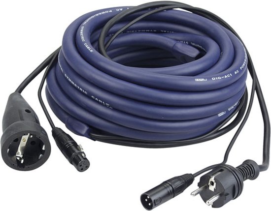 DAP Audio DAP Licht Power/Signaal kabel, Schuko male - Schuko female & XLR male - XLR female, 6 meter Home entertainment - Accessoires