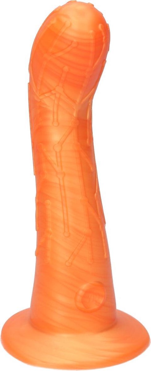 Goedkoopste Ylva & Dite - Cryptodite - Siliconen G-spot / Anale dildo - Made in Holland - Satijn Oranje Geel