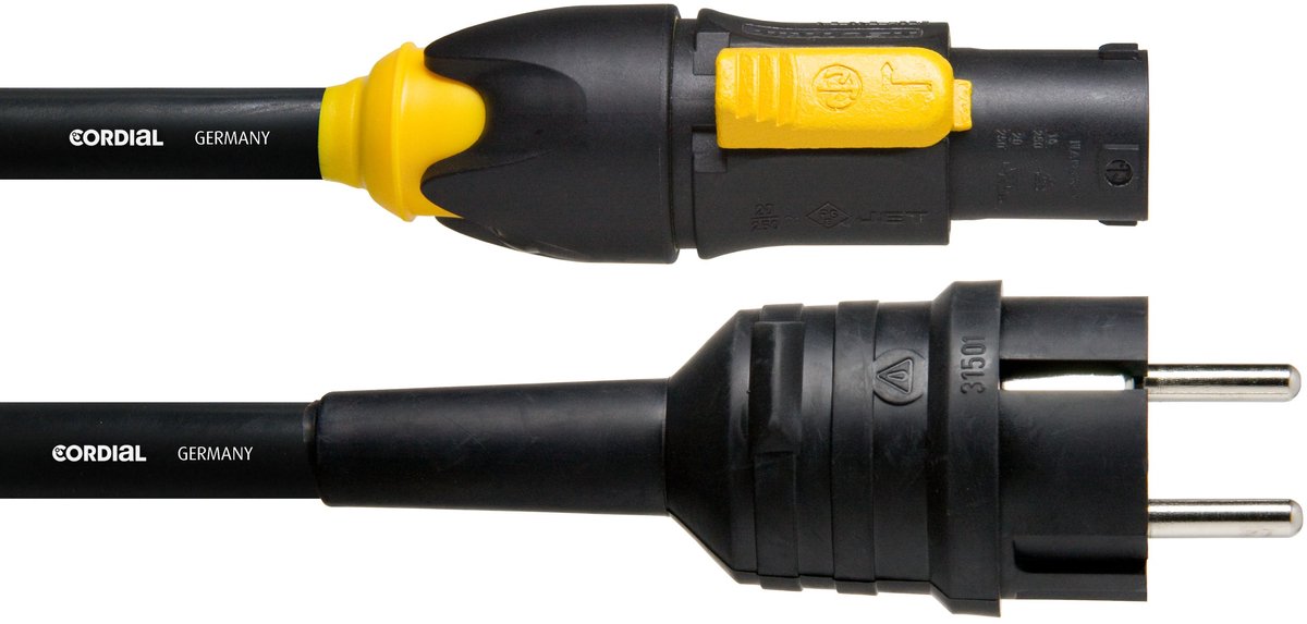 Cordial CFCA 1,5 S-TRUE 1 Stroomkabel 1,5 m - Voedingskabel
