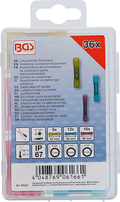 Kit De 1385 Terminaux Sans Soudure Thomas & Betts - 18 Assortiments Différents + Boîte De Rangement Durham