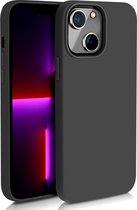 Zwart Hoesje Geschikt Voor iPhone 14 - Zwarte Siliconen hoesje - TPU Back Cover Hoes - Zwart