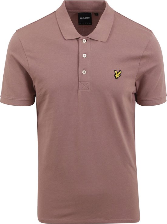 Lyle and Scott - Polo Uni Vieux Rose - Regular-fit - Polo Homme Taille XL