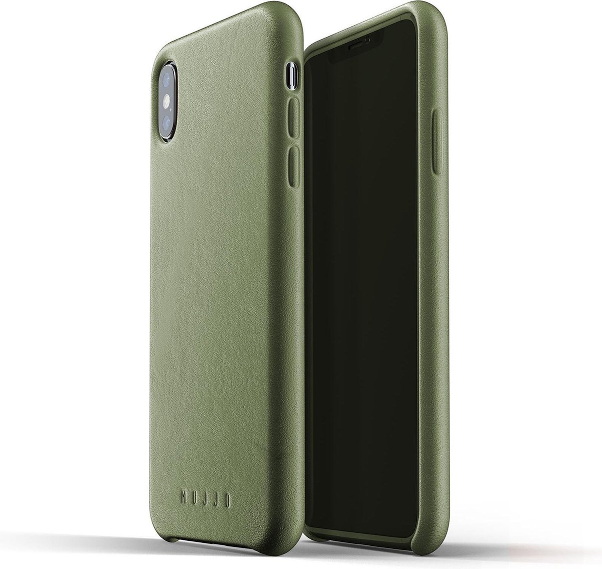 Mujjo - Full Leather Case iPhone XS Max - olive