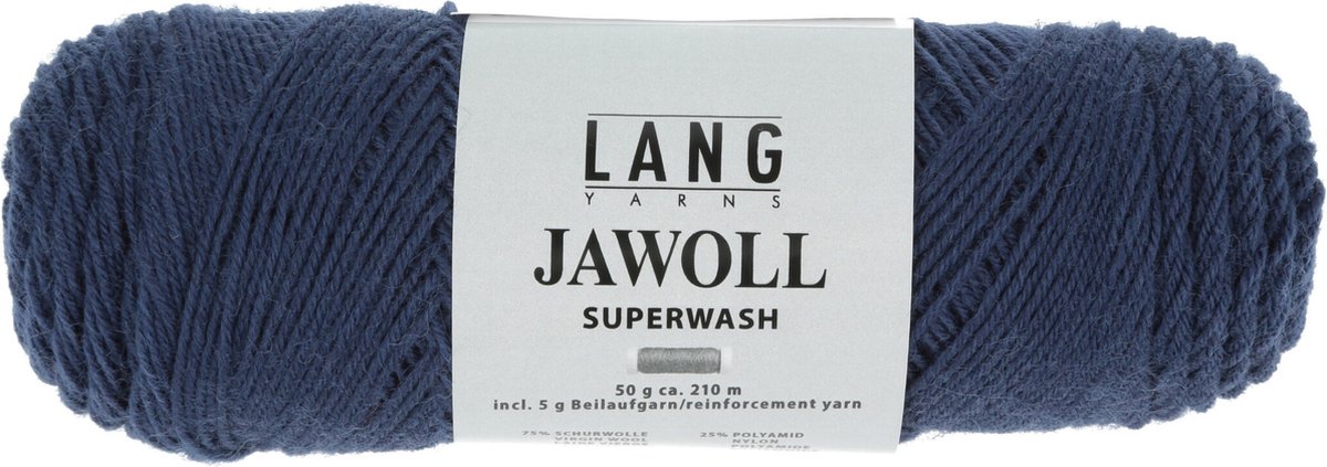 Lang Yarns Jawoll Superwash - 33 donker denimblauw - Sokkenwol Garen