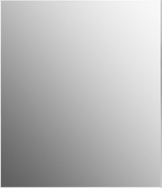Miroir rectangulaire cadre blanc 70x50 cm 