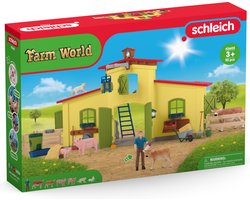 foto van schleich FARM WORLD - Grote stal, geel - Boerderij Speelgoed - 42605