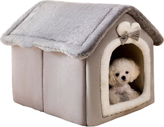 kattenmand Siairo Opvouwbaar kattenhuis hondenhuis, met 2 afneembare