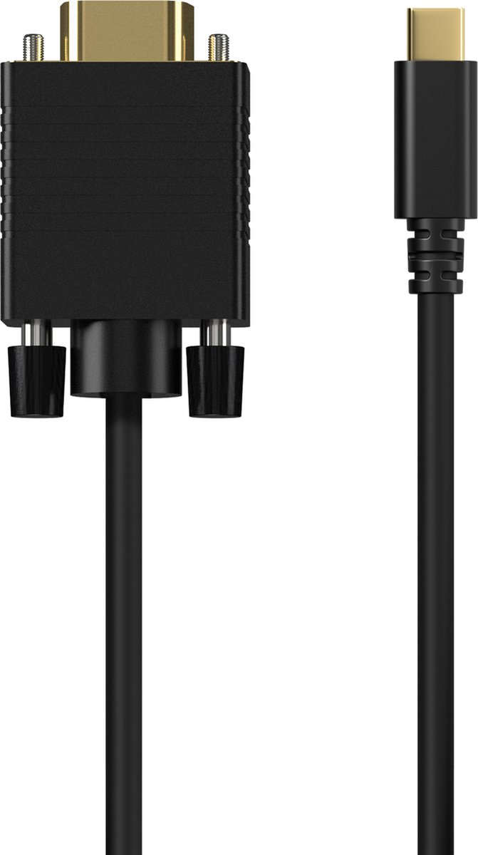 AISENS A109-0693 video kabel adapter 1,8 m USB Type-C VGA (D-Sub) Zwart