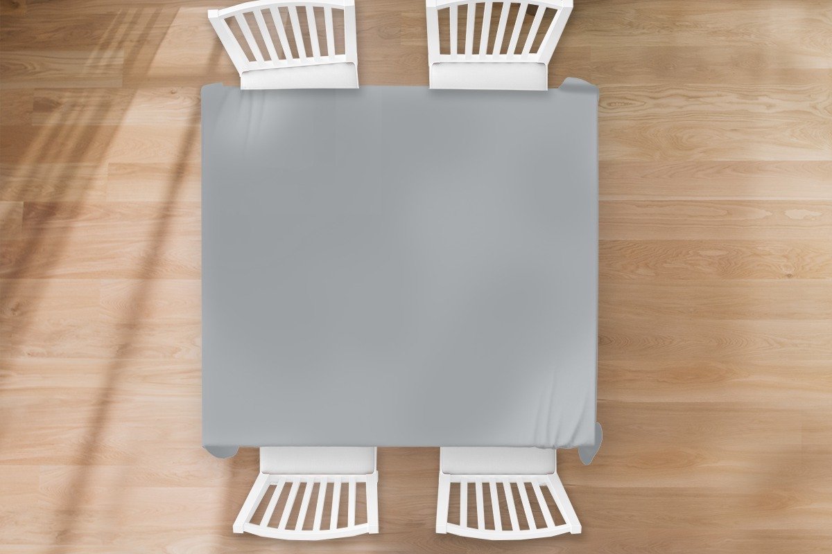 Tafelkleed - Tafellaken - 150x150 cm - Interieur - Grijs - Licht - Binnen en Buiten