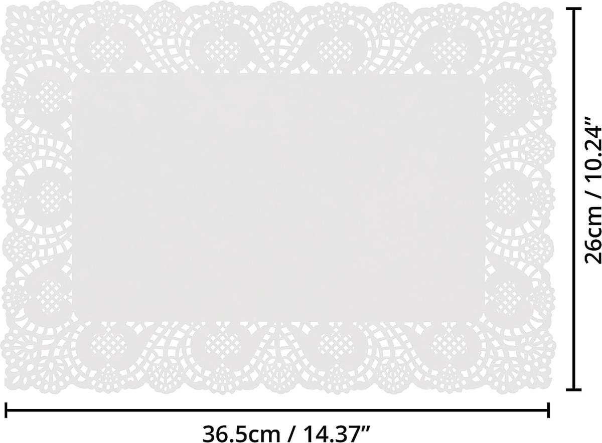 Taartonderlegger set 6 stuks papier ø36cm | van 't Ende