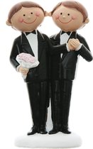 Santex Mr & Mr taarttopper - 10 cm - OP = OP