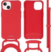 iMoshion Hoesje Geschikt voor iPhone 13 Hoesje Met Koord - iMoshion Color Backcover met afneembaar koord - Rood