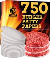 Mountain Grillers Burger Press Patty Burger Maker - Hamburgervormenset met antiaanbaklaag voor het eenvoudig maken van heerlijke gevulde hamburgers, gewone rundvleesburgers en perfect gevormde pasteitjes - 40 pattypapiertjes