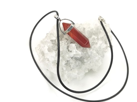 My Jewellery Zwarte koord ketting met grote bloem bedel