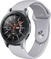By Qubix Rubberen sportband 22mm - Grijs - Geschikt voor Samsung Galaxy Watch 3 (45mm) - Galaxy Watch 46mm - Gear S3 Classic & Frontier