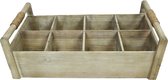 DKNC - Dienblad Linda - Hout - 51x32x16 cm - Beige