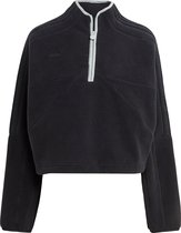 adidas Sportswear Tiro Fleece Sweatshirt met Halflange Rits - Dames - Zwart- M