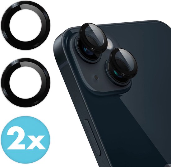 iMoshion Screenprotector Geschikt voor iPhone 15 / 15 Plus - iMoshion 2 Pack Camera lens protector
